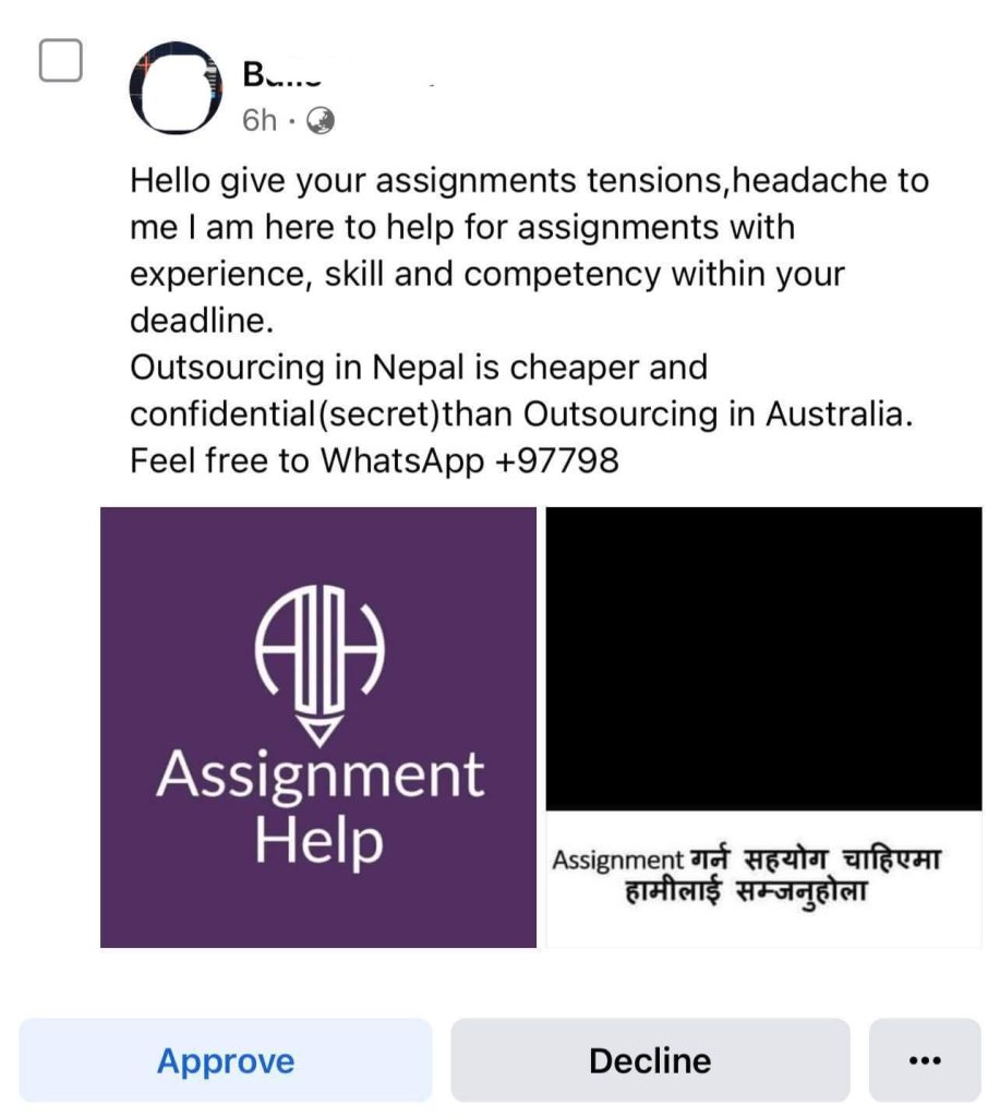 एसाईनमेन्ट किनबेच गर्ने ४० वेबसाईट बन्द - NepaliPage